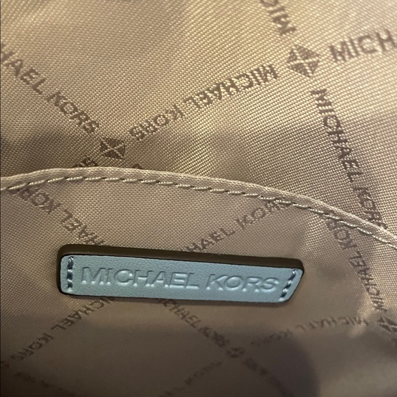 Michael Kors Blue Graphic Messenger Bag - Picture 6 of 9